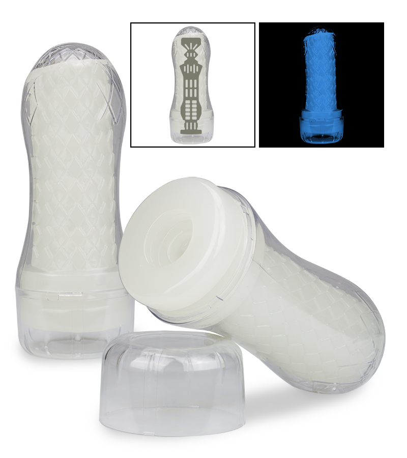 Lumino glow-in-the-dark ribbed masturbator
