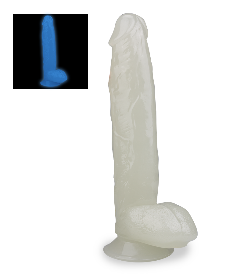Lumino glow-in-the-dark suction-cup dildo 10.25 inches