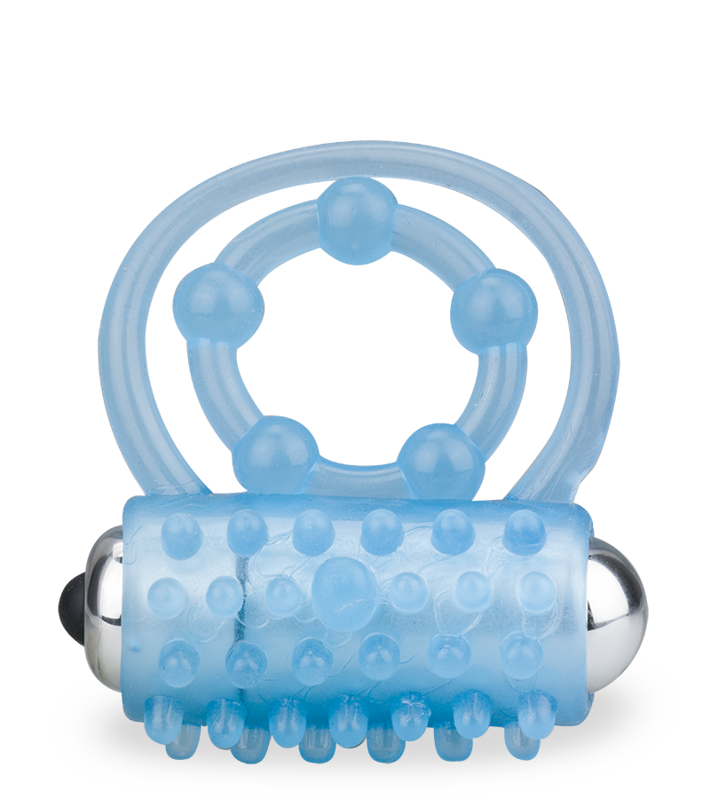 Lumino glow-in-the dark vibrating double cock ring