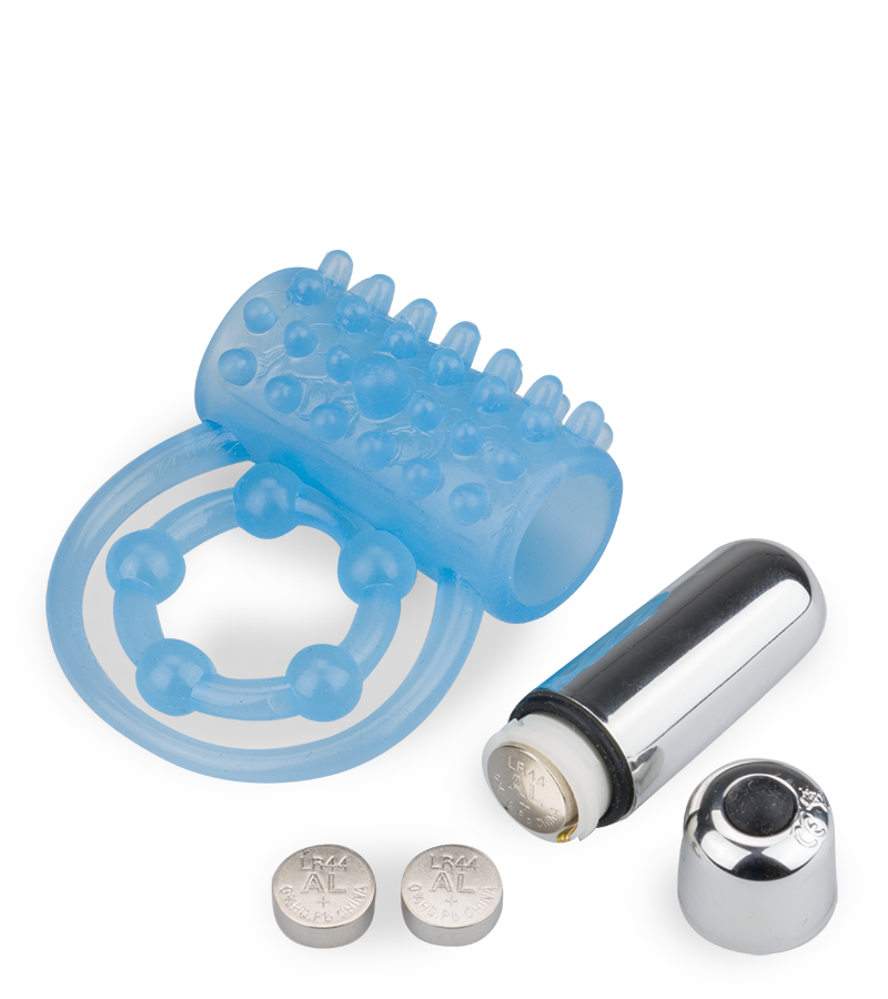 Lumino glow-in-the dark vibrating double cock ring