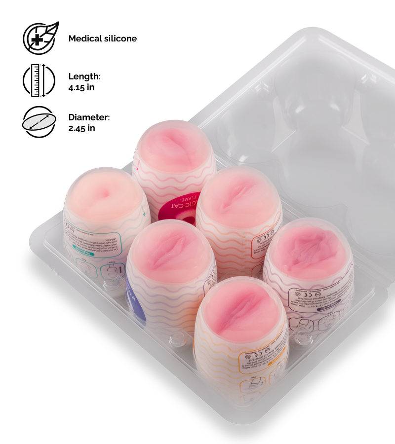 Magic Cat set of 6 masturbation eggs