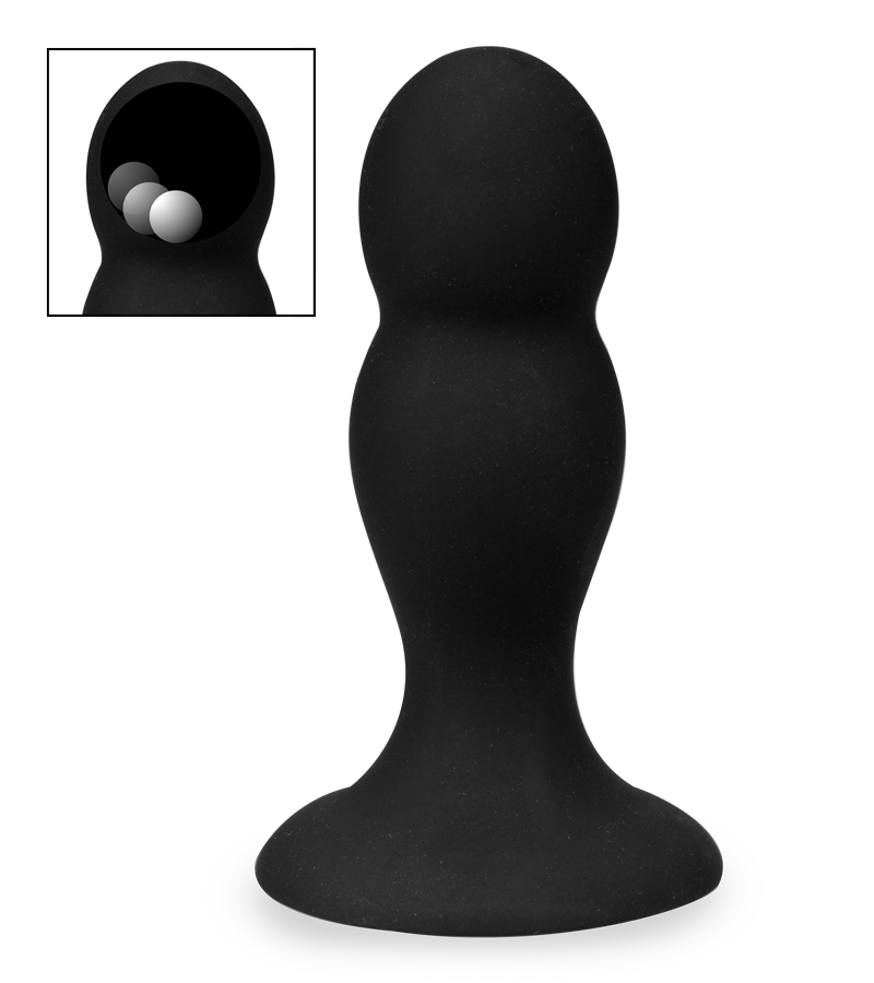 Mally beaded suction-cup butt plug