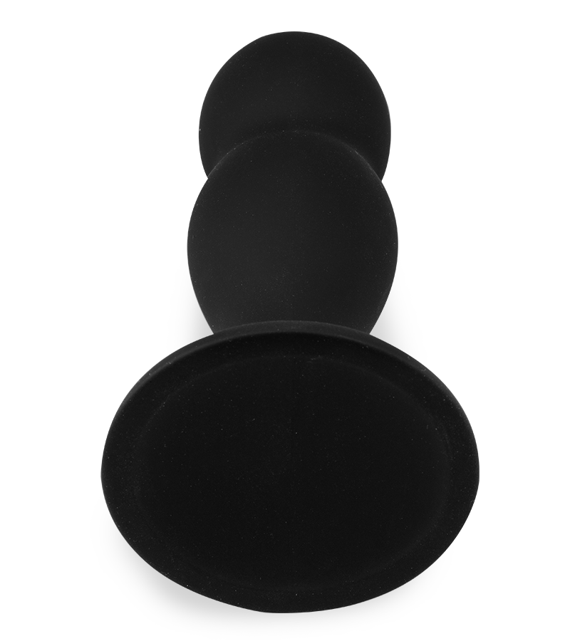 Mally beaded suction-cup butt plug