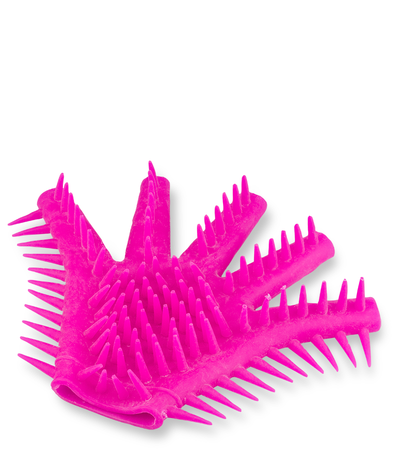 Masturbation glove with stimulating texture