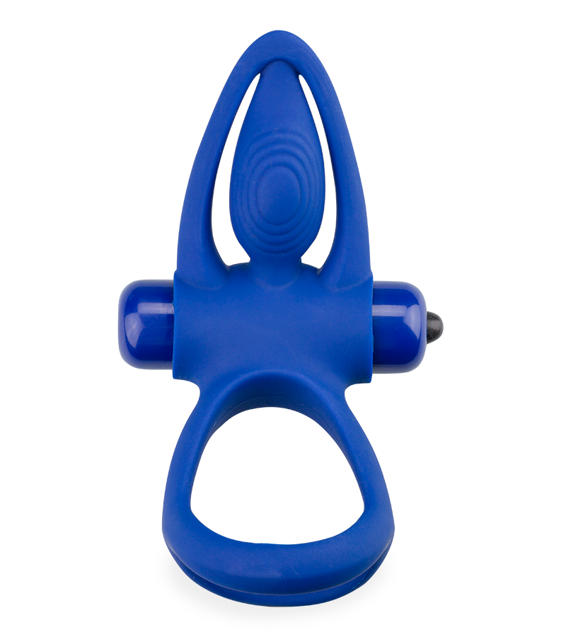 Mata triple silicone cock ring with clit stimulator