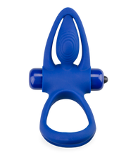 Load image into Gallery viewer, Mata triple silicone cock ring with clit stimulator