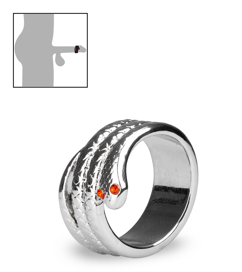 Medusa stainless steel cock ring
