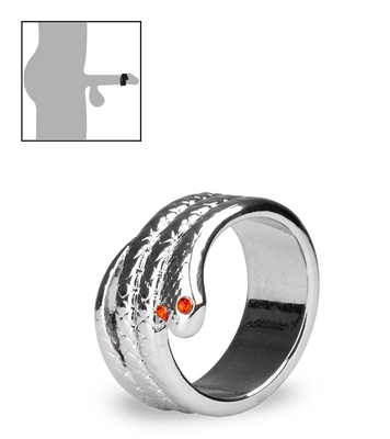 Medusa stainless steel cock ring