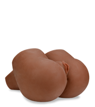 Load image into Gallery viewer, Mega-sized black ass and vagina masturbator 22 lb