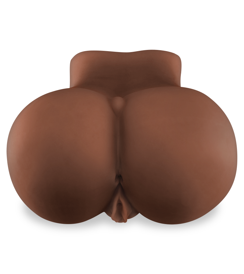 Mega-sized black ass and vagina masturbator 22 lb