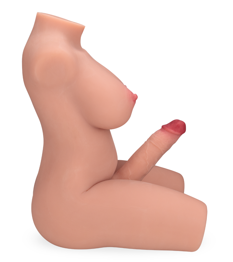 Melina trans sex torso with anus and vibrating thrusting penis  22.00 lb