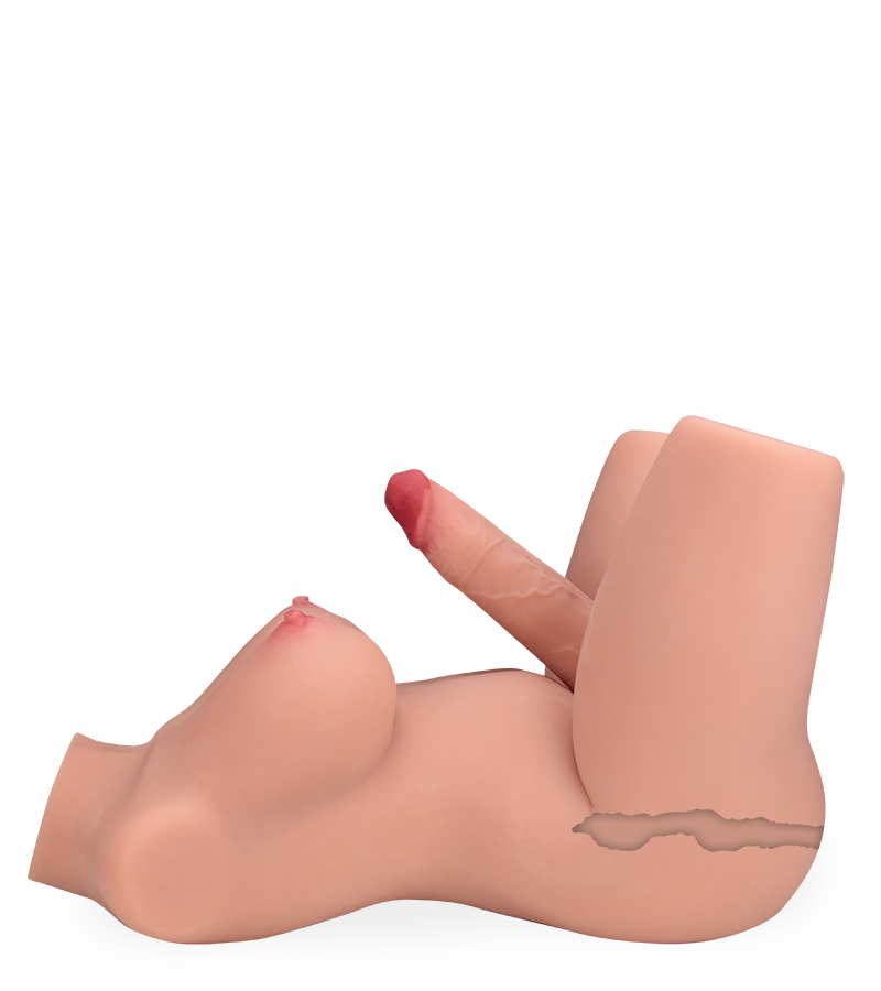 Melina trans sex torso with anus and vibrating thrusting penis  22.00 lb