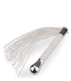 Metal chain flogger with rhinestone handle
