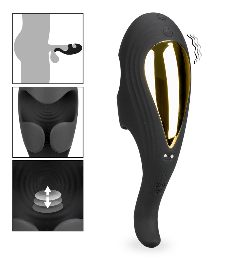 Milano vibrating and throbbing masturbator