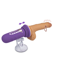 Load image into Gallery viewer, Mini sex machine with thrusting suction cup dildo
