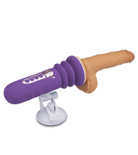 Load image into Gallery viewer, Mini sex machine with thrusting suction cup dildo