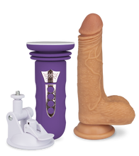 Load image into Gallery viewer, Mini sex machine with thrusting suction cup dildo