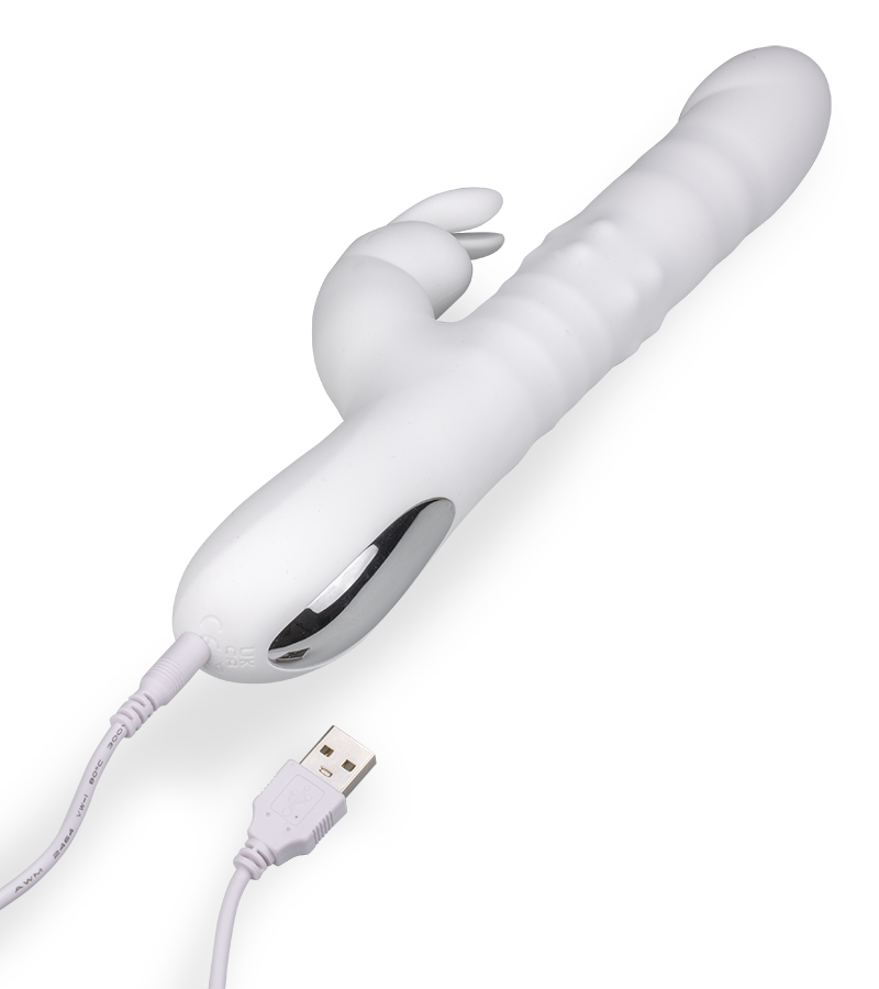 Miracle thrusting rabbit vibrator