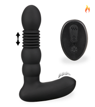 Load image into Gallery viewer, Mox vibrating and thrusting heated butt plug