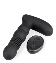 Load image into Gallery viewer, Mox vibrating and thrusting heated butt plug