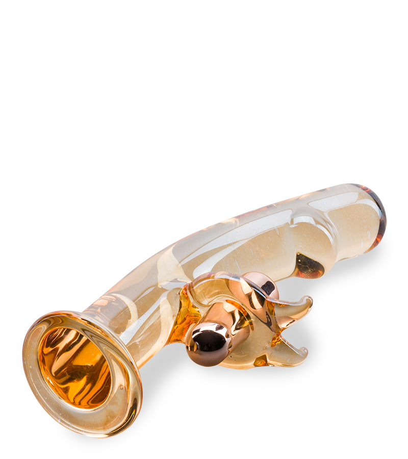 Mr. Pleasure vibrating glass rabbit dildo
