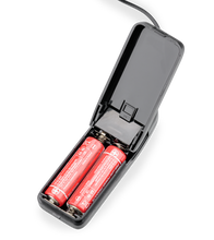 Load image into Gallery viewer, Munoo vibrating hollow strap-on dildo with rabbit stimulator