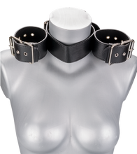 Load image into Gallery viewer, Neck and wrist BDSM restraints