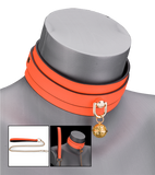 Neon orange collar and lead