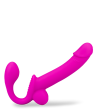 Load image into Gallery viewer, Nightlong silicone ejaculating strap-on dildo
