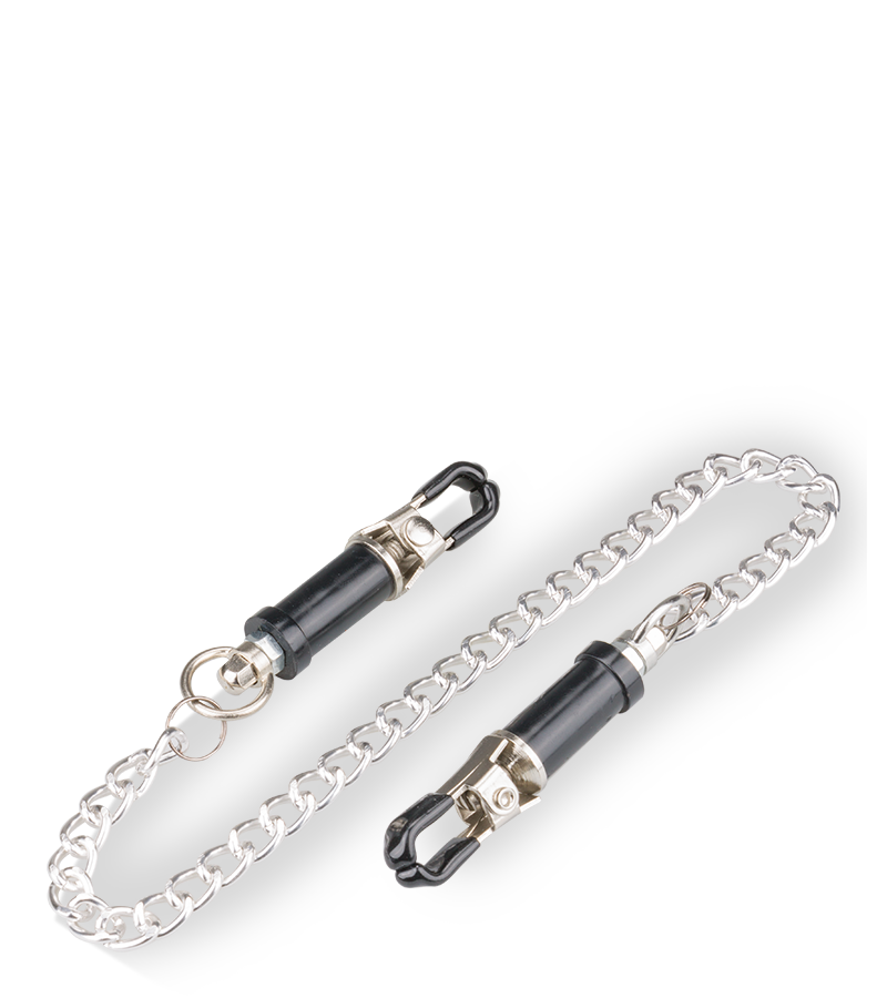 Nipple clamps with chain and weights