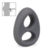 Noot medical-grade silicone double cock ring