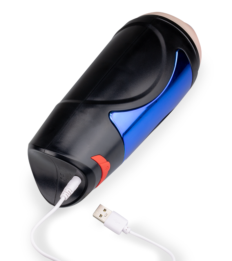 October vibrating masturbator with manual pressure