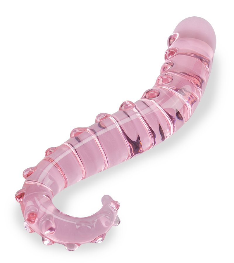 Octopus tentacle glass dildo