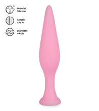 Load image into Gallery viewer, Olive suction-cup anal plug