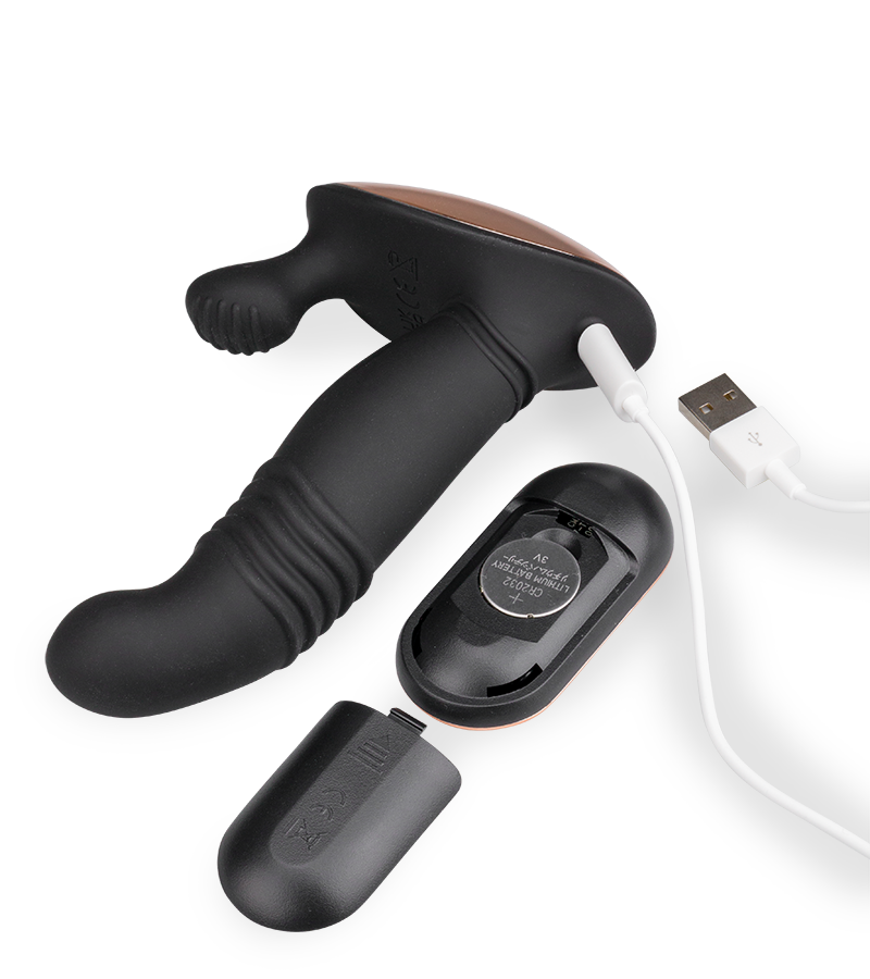 Oliver thrusting and vibrating prostate massager