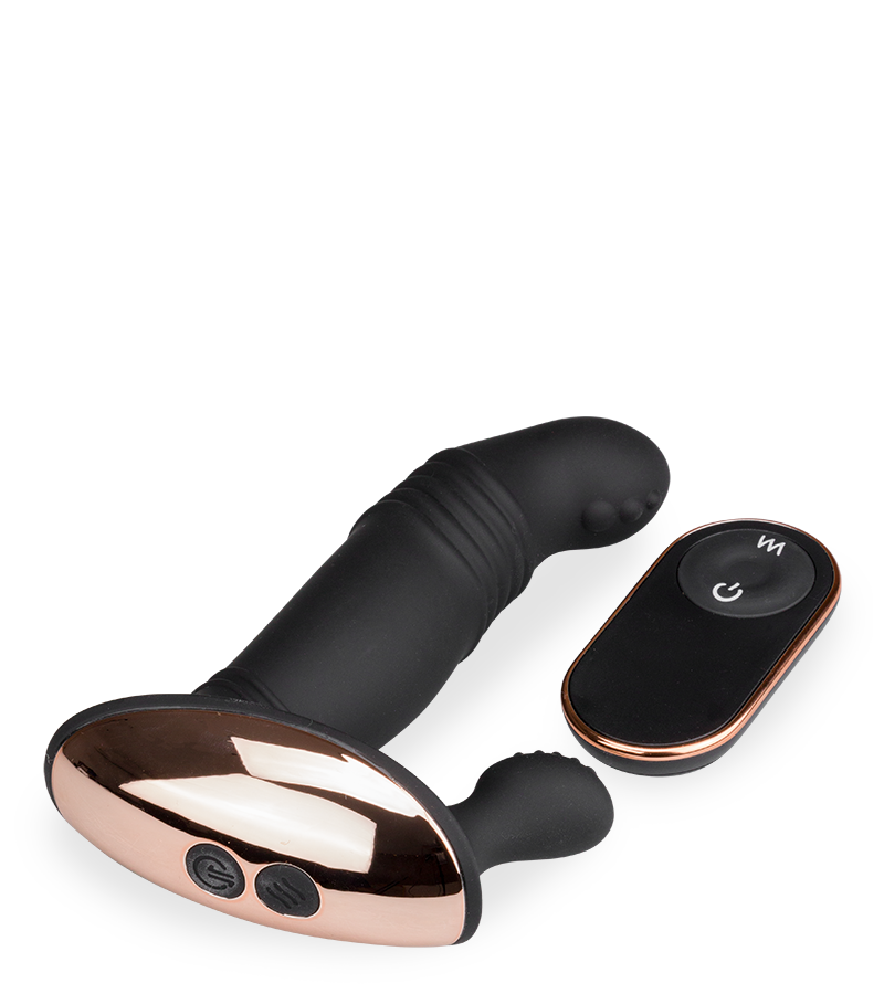 Oliver thrusting and vibrating prostate massager