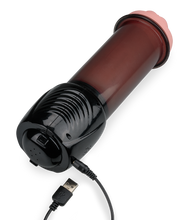Load image into Gallery viewer, Olivio sucking and vibrating masturbator with audio feature