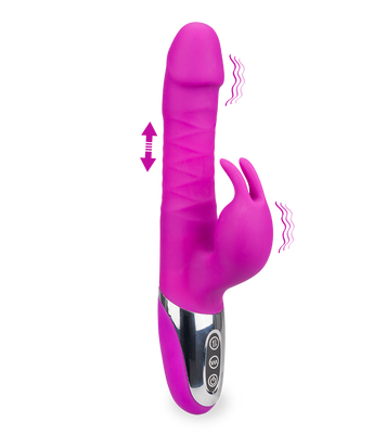 Omei thrusting rabbit vibrator