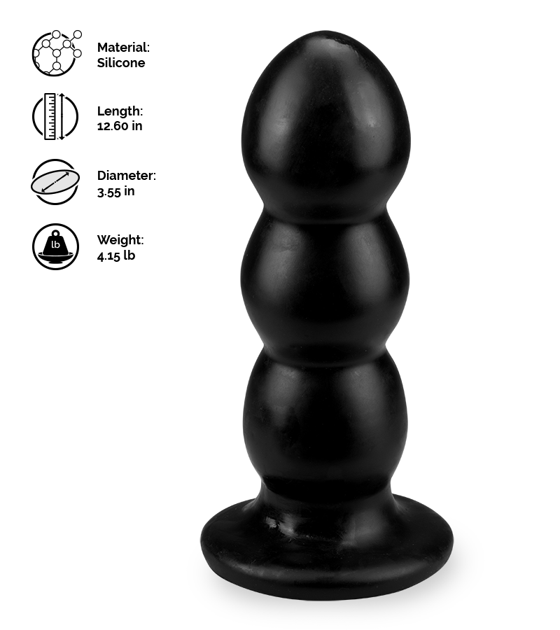 Outrageous giant anal plug