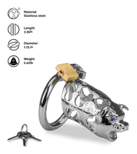 Load image into Gallery viewer, Ox Chinese zodiac penis chastity cage