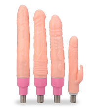 Load image into Gallery viewer, Pack of 4 dildos for the sex machine