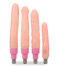 Load image into Gallery viewer, Pack of 4 dildos for the sex machine