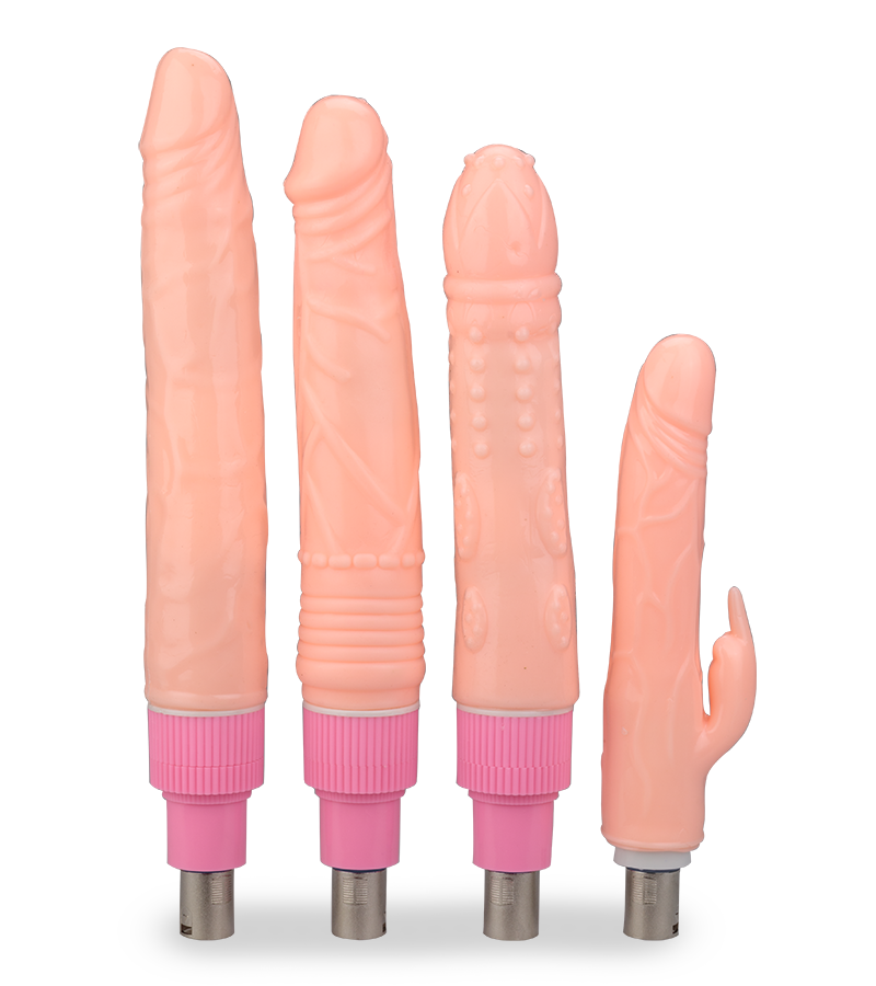 Pack of 4 dildos for the sex machine