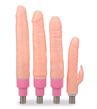 Load image into Gallery viewer, Pack of 4 dildos for the sex machine