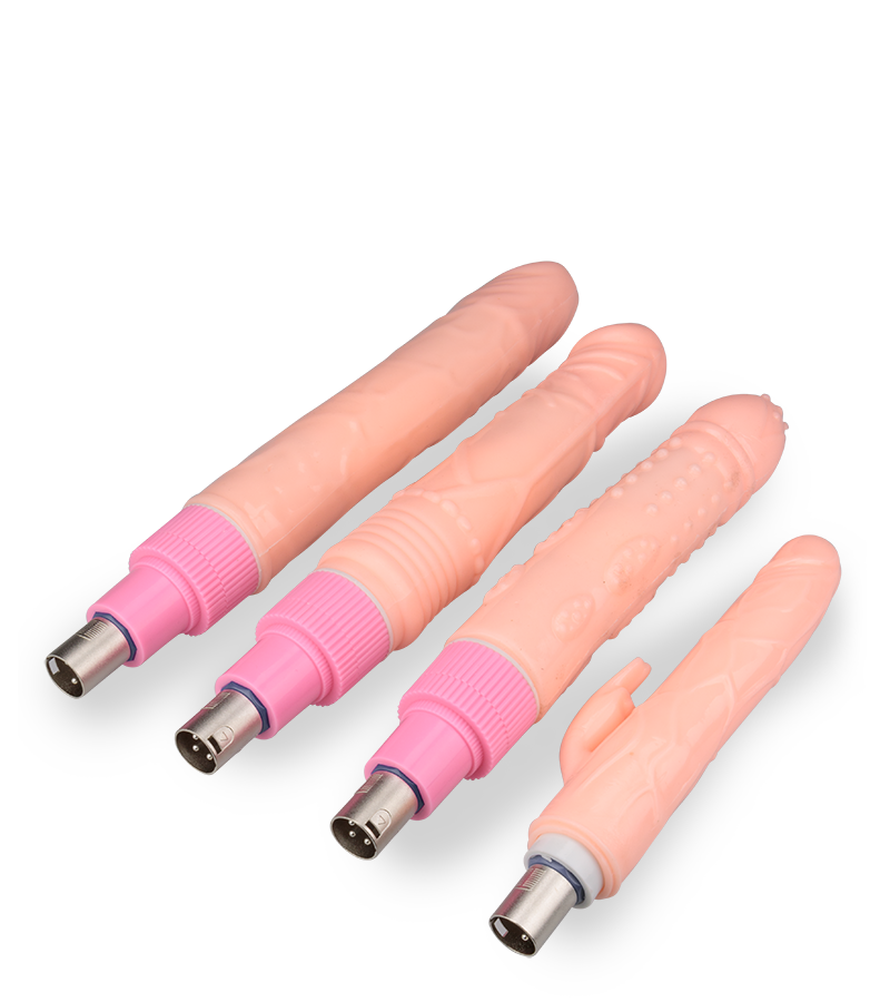 Pack of 4 dildos for the sex machine