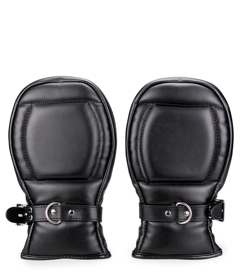 Padded protective gloves for puppy play