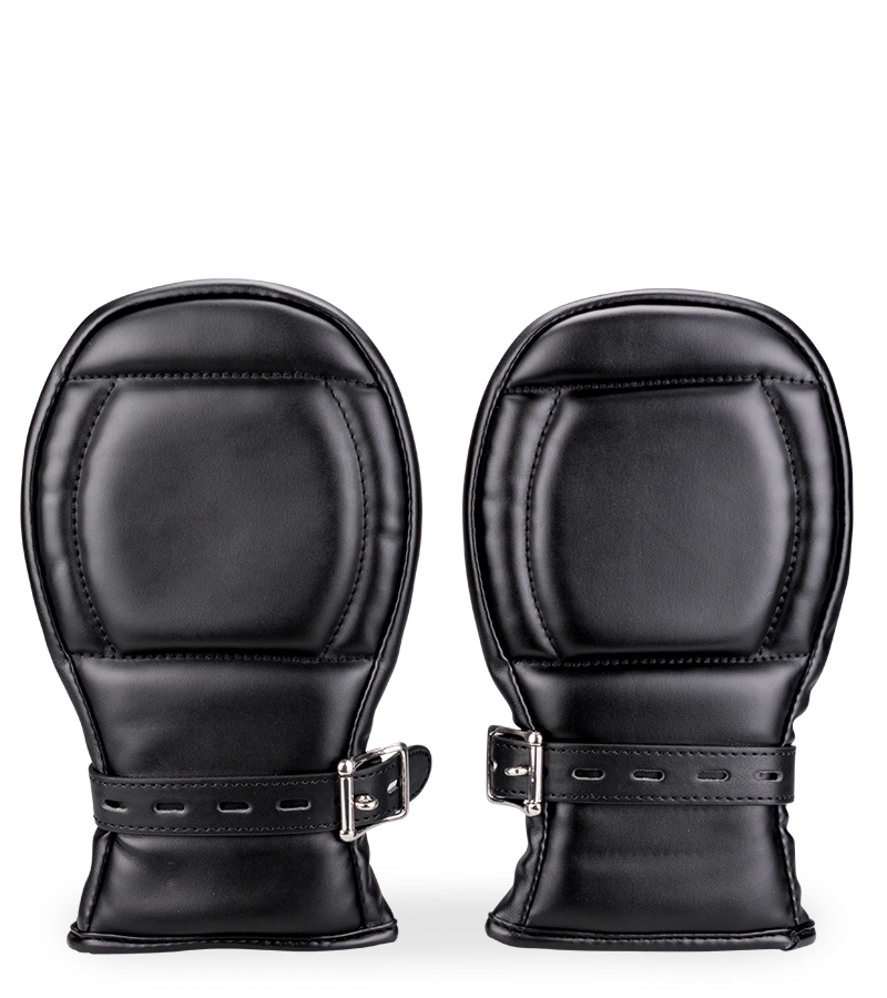 Padded protective gloves for puppy play