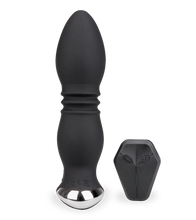 Load image into Gallery viewer, Paolo vibrating and thrusting anal plug with double cockring