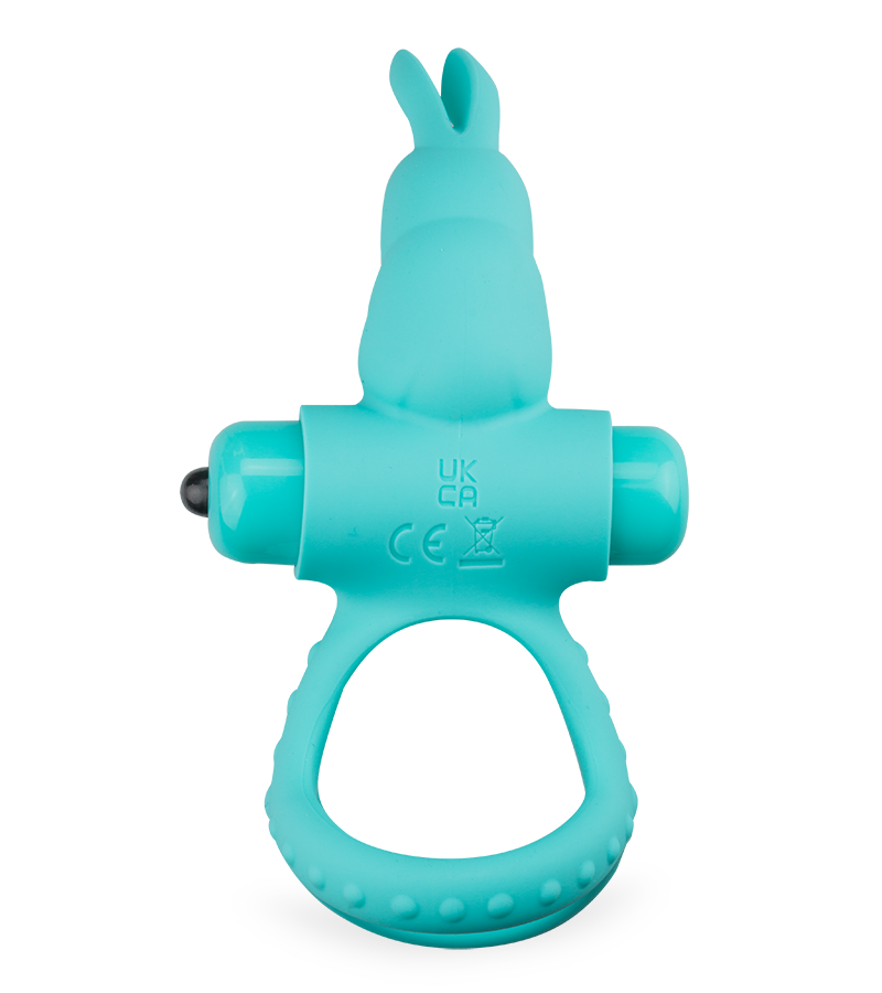 Passionate triple cock ring with vibrating rabbit