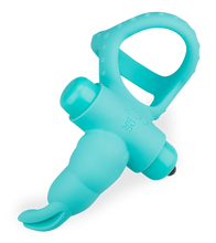 Load image into Gallery viewer, Passionate triple cock ring with vibrating rabbit